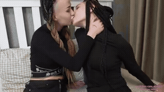 Licking Girls Feet - ISABELE and ROBERTA - Our lips are not for you only our sweaty feet