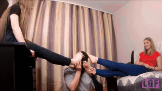 Licking Girls Feet - KATE - Invited her girlfriend LIKA