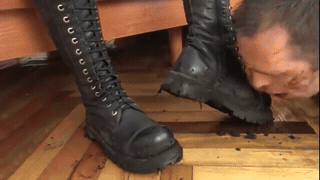 Oh yeah, swallow my boots dirt